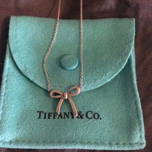 Tiffany & Co. silver bow necklace